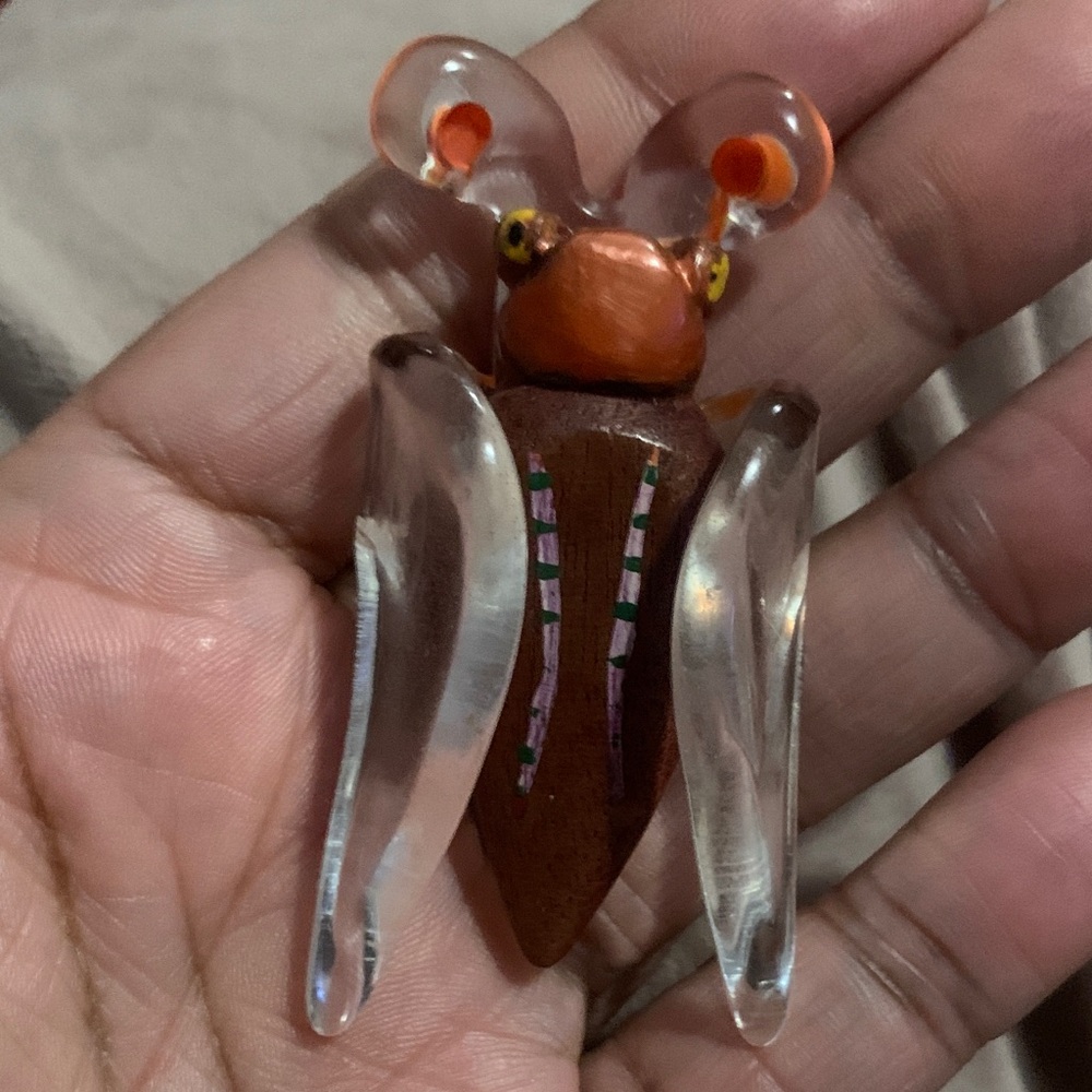 Handmade Insect Brooch - Picture 3 of 4